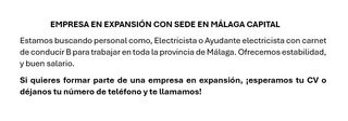EMPRESA EN EXPANSIÓN CON SEDE EN MÁLAGA CAPITAL