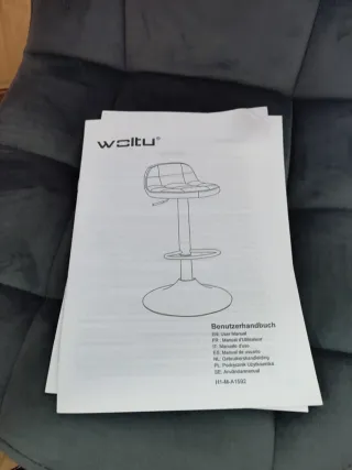 ✅Taburete Bar cocina alto terciopelo gris nuevo