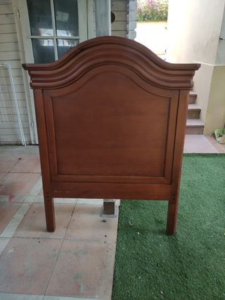 Cabecero cama madera marrón