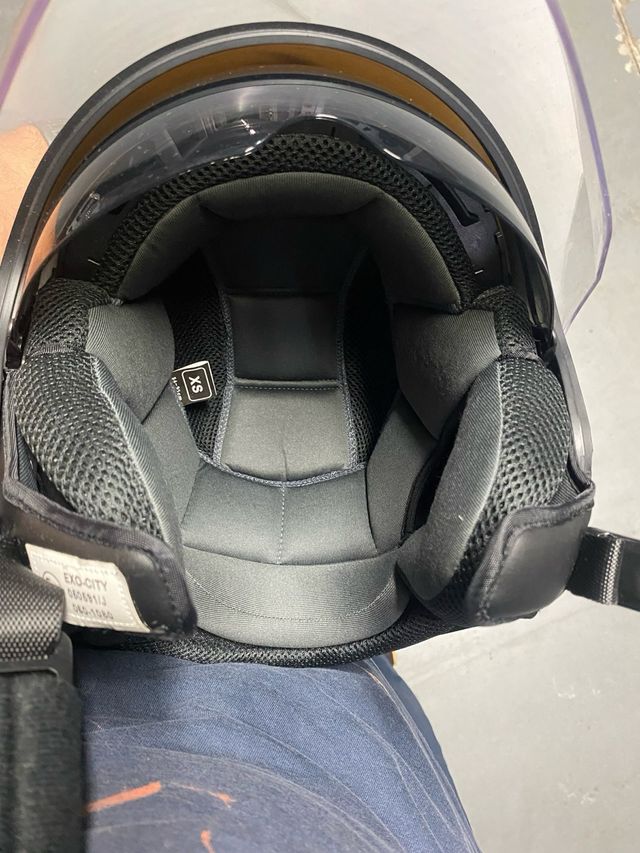 Casco moto talla XS blanco nuevo