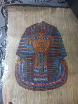 Papiro Antico Egizio - Maschera Tutankhamon
