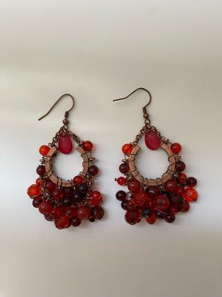 Pendientes rojos | Aretes rojos