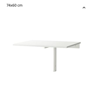 Mesa plegable pared - Blanca + silla alta 