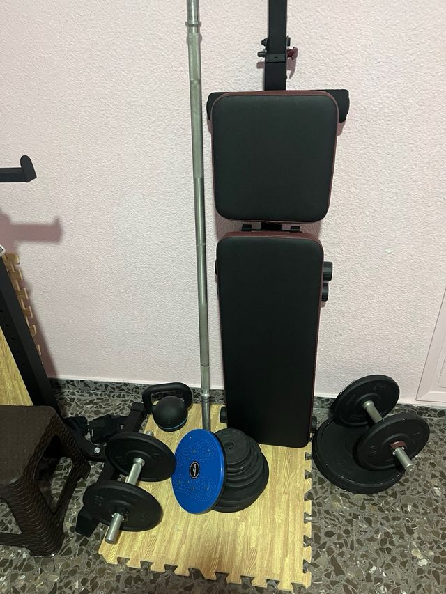 Soporte barra gimnasio