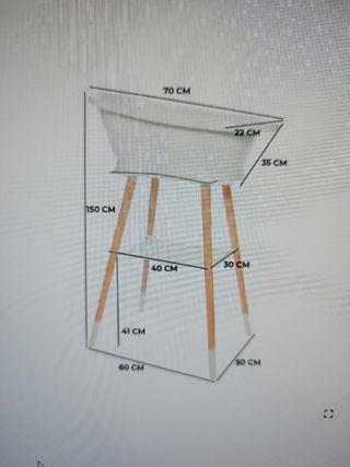 Bañera bebé Jou - Soporte madera