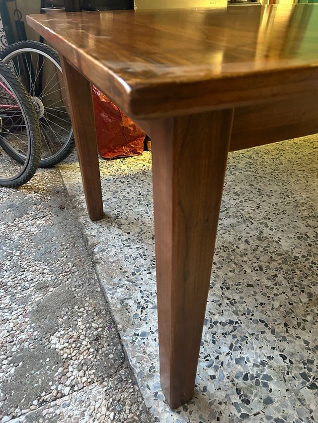 Mesa extensible madera - marrón