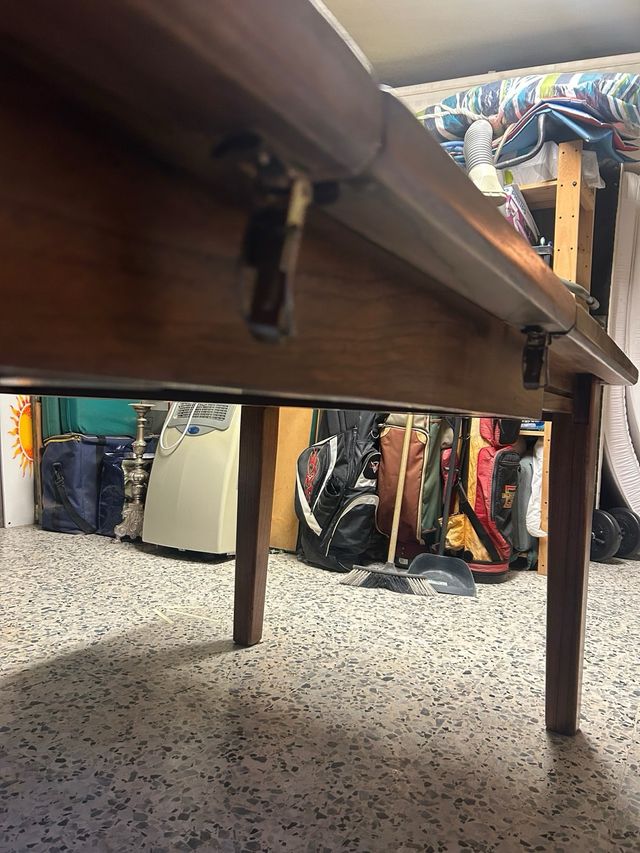 Mesa extensible madera - marrón