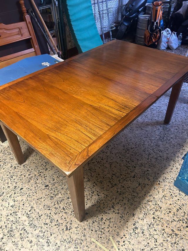 Mesa extensible madera - marrón