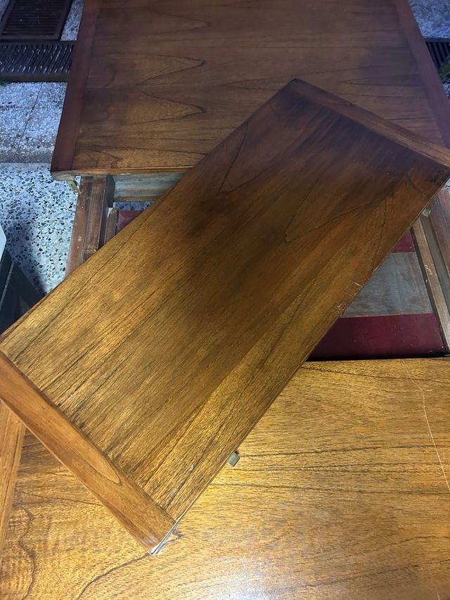 Mesa extensible madera - marrón