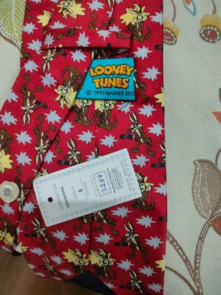 Corbata Looney Tunes Coyote Roja