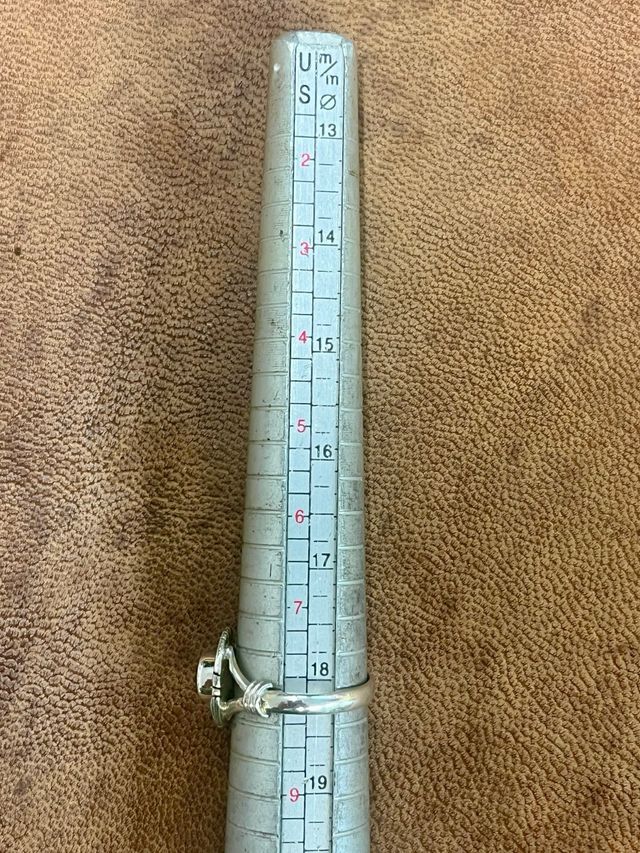 Anillo granate plata 925