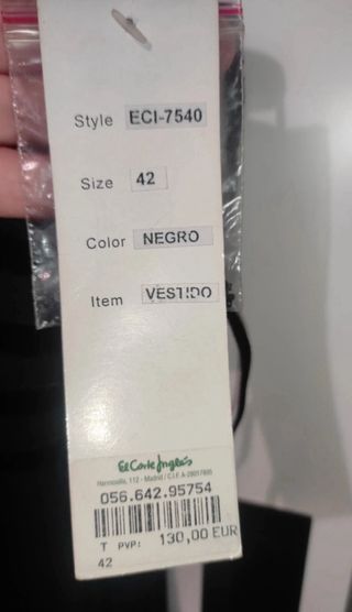 Vestido Negro Fiesta Talla XL