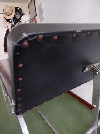 Camilla clínica - Negra y Plateada