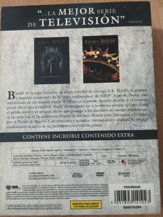 Juego de Tronos (DVD) - Temporadas 1 y 2