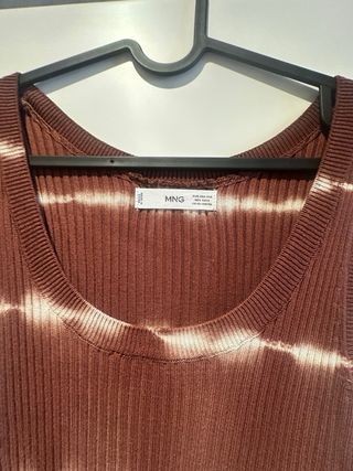 Conjunto MNG marrón - Cardigan y camiseta