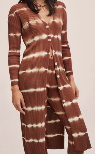 Conjunto MNG marrón - Cardigan y camiseta