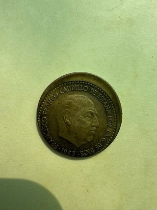 Moneda 1 peseta España 1953