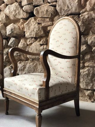 Sillones antiguos de madera (2) para restaurar
