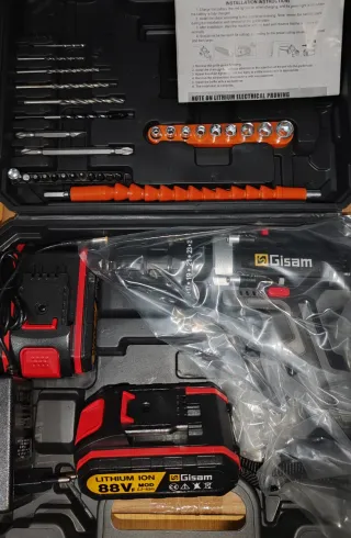 Taladro inalámbrico GIsam 2 baterías