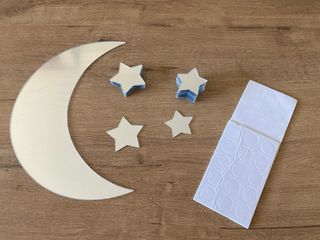 Espejos adhesivos luna & estrellas