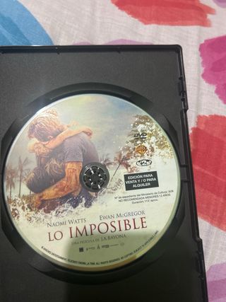 DVD Lo Imposible (Naomi Watts)