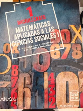 Matemáticas aplicadas a las Ciencias Sociales I.
