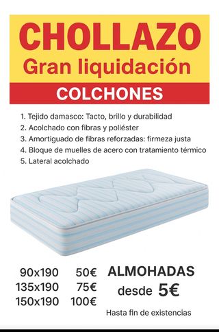 Colchón 90x190 - 150x190cm