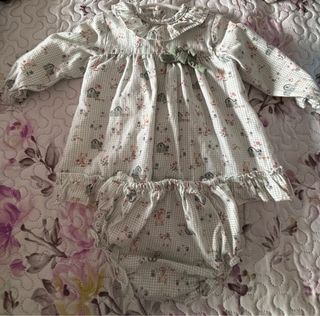 Conjunto bebé niña - Vestido y braguita