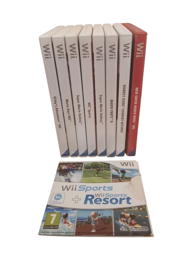 Imagen de 8 juegos de Nintendo Wii + Wii Sports Resort