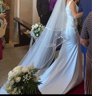 Vestido novia blanco - elegante