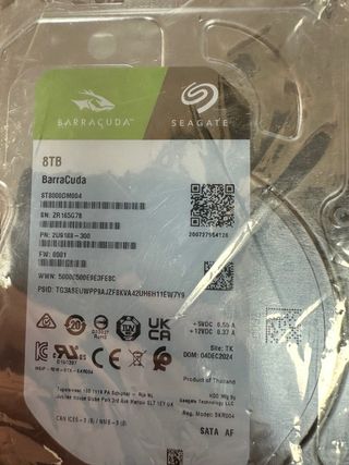 Disco Duro Seagate BarraCuda 8TB Disco #165G7B
