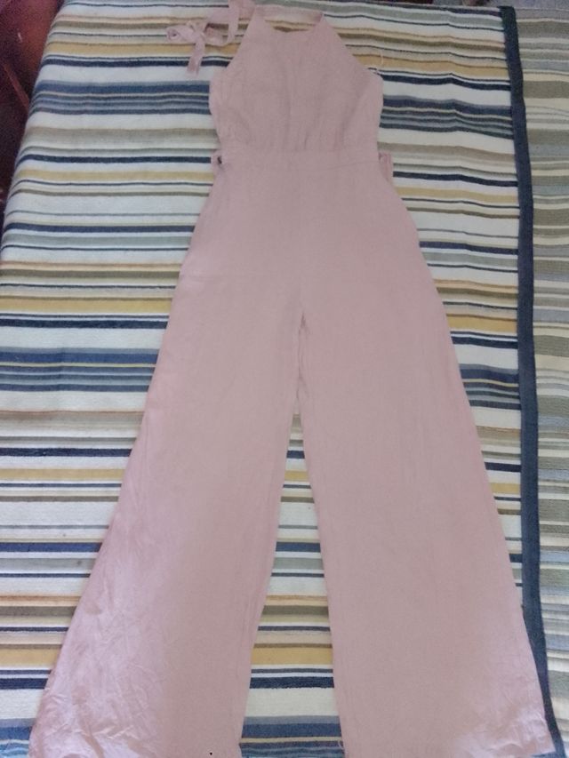 Mono rosa mujer - Pantalón ancho