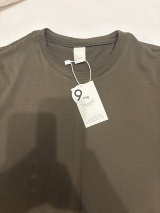 Vestido midi H&M verde oliva