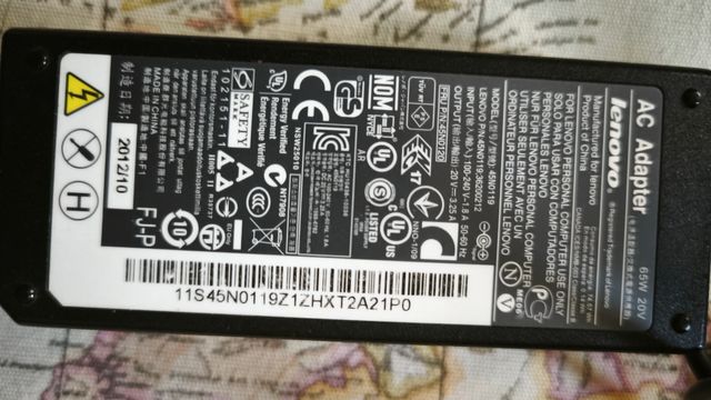 Cargador Lenovo 65W - 20V