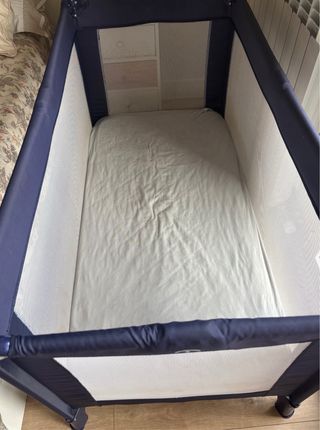 Cuna viaje bebé - colchón Bio Cotton