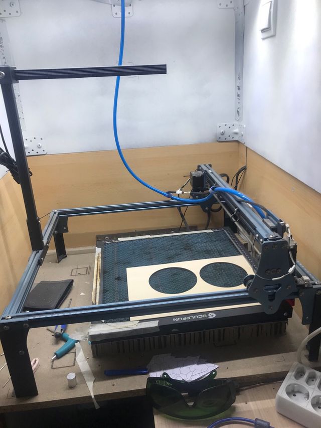 Cortadora Laser Sculpfun S9 con extras