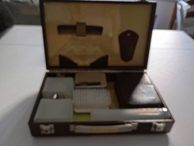 Neceser viaje vintage marrón