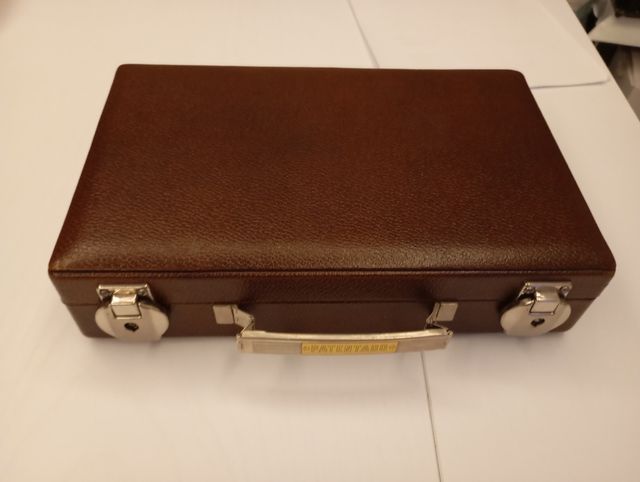 Neceser viaje vintage marrón