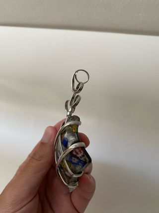 Colgante plata con cristal Murano