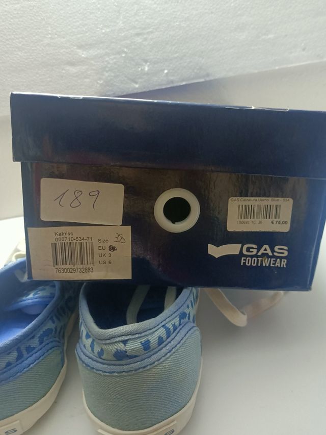 Scarpe GAS Uomo Blu Tg 38
