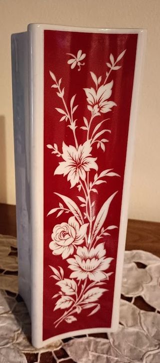 Vaso Bavaria Vintage | Fiori Rossi