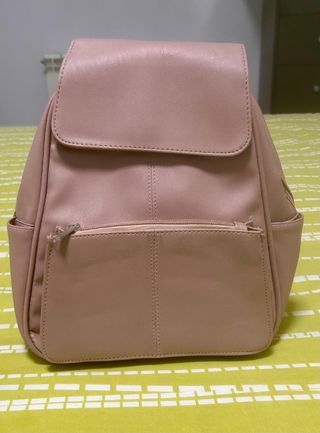 Mochila rosa palo