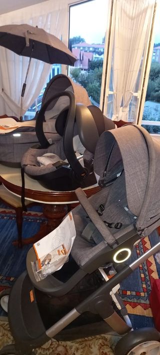 Stokke Crusi: Trio capazo+ silla de paseo+ grupo 0