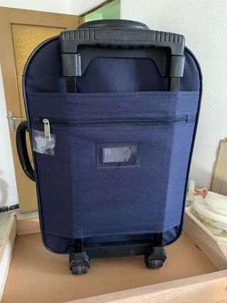 Maleta azul viaje
