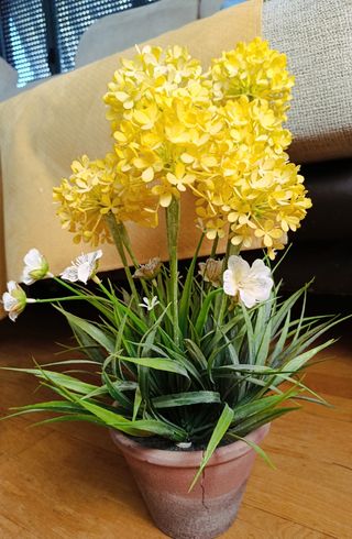 Maceta con Agapanto artificial