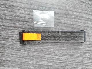 Correa reloj 22mm - Negra/Gris/Naranja