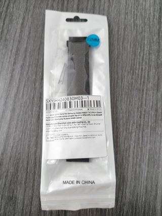 Correa reloj 22mm - Negra/Gris/Naranja