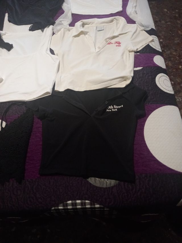 Lote 9 prendas mujery: tops & polosy 2 pantalon fa