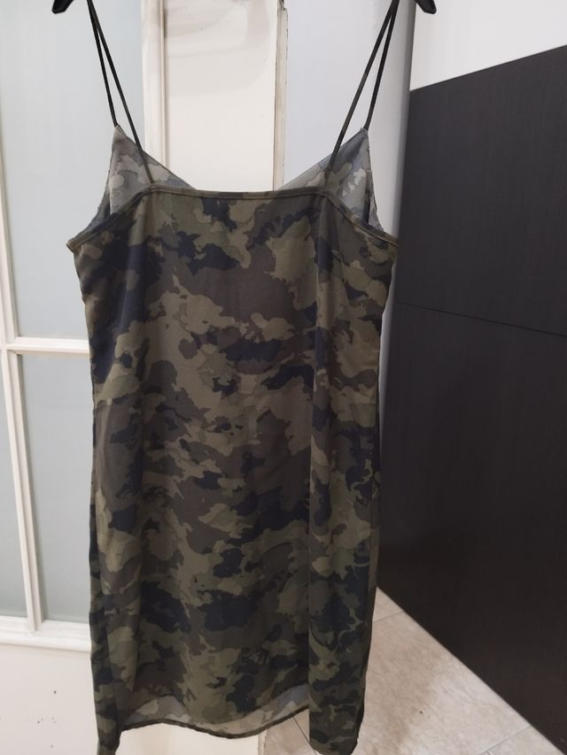 Vestido ONLY militar, tirantes