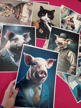 Cuadro Cerdito Moderno